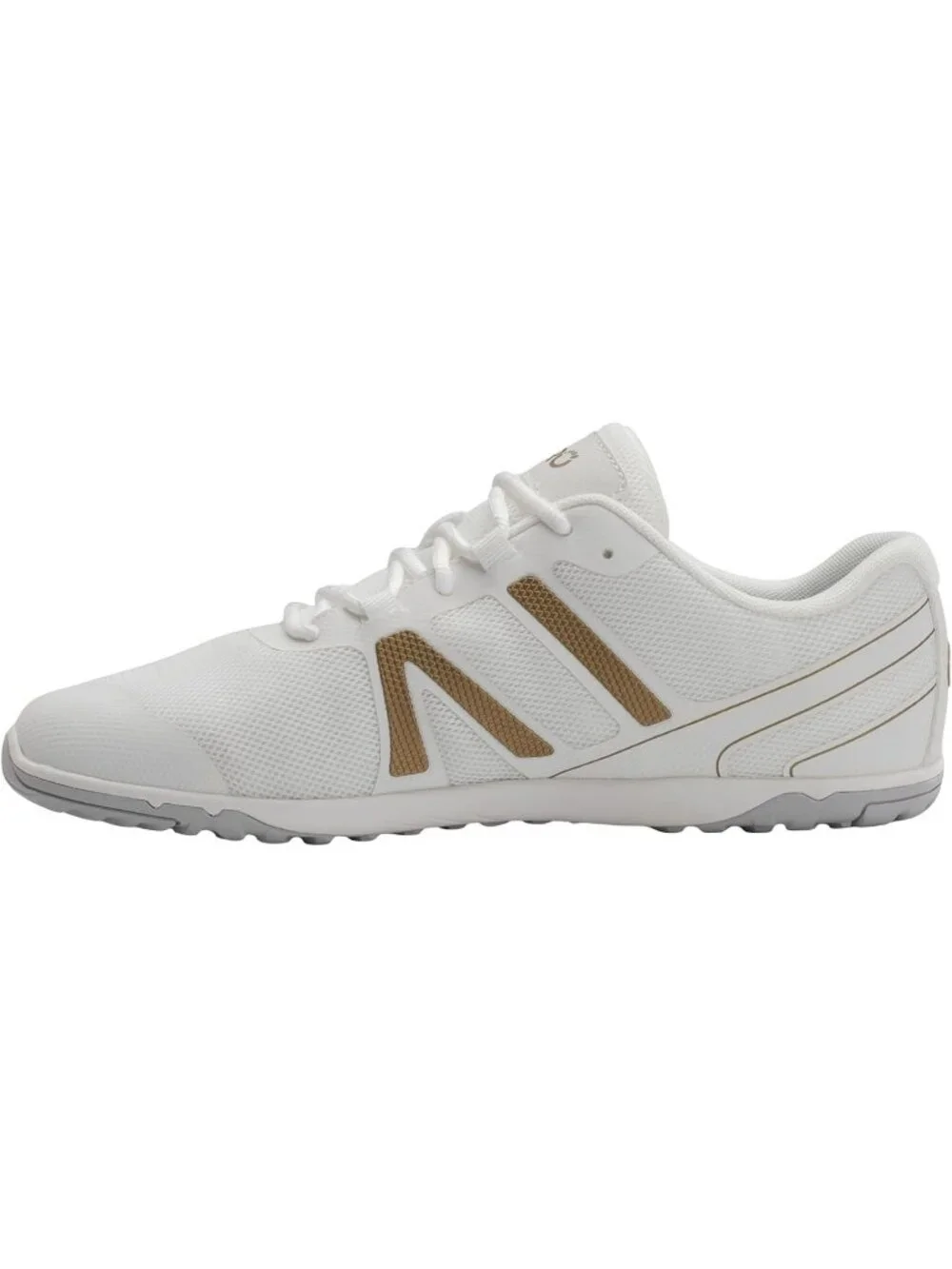 Xero Men's White Gold Rubber Lightweight Lace Up Running Classy Athletic Shoes